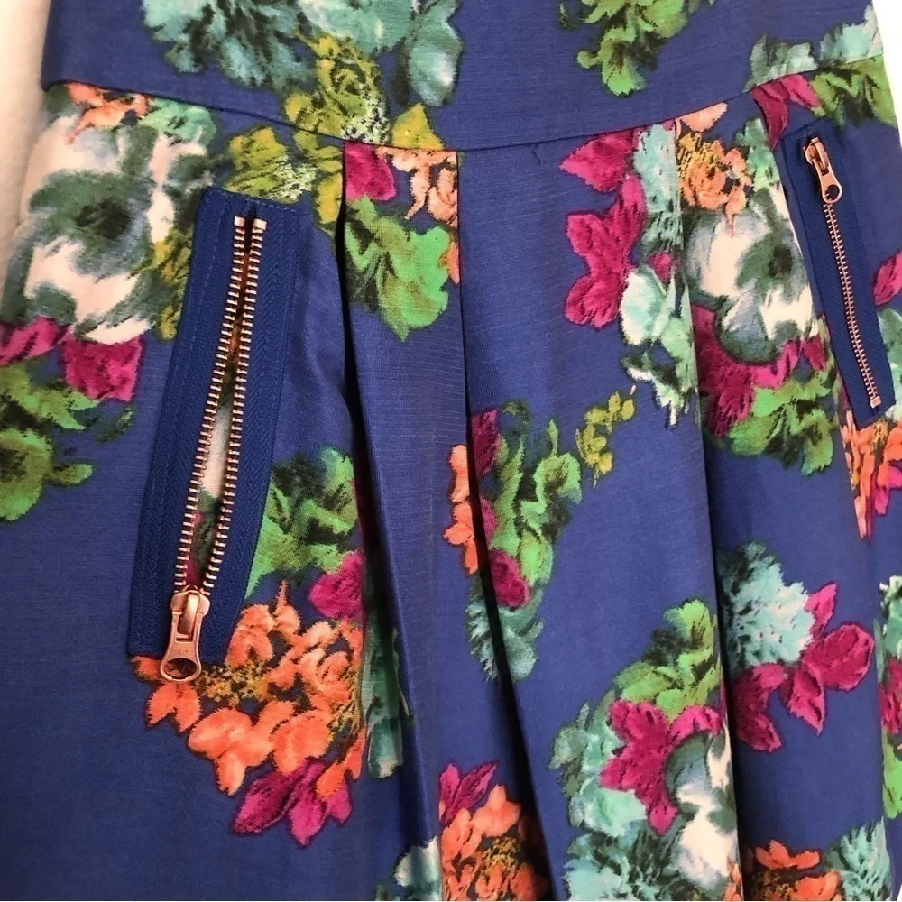 Maeve Garden Days Pleated Mini Skirt